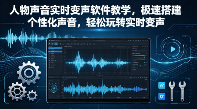人物声音实时变声软件教学，极速搭建个性化声音，轻松玩转实时变声-川川创富网