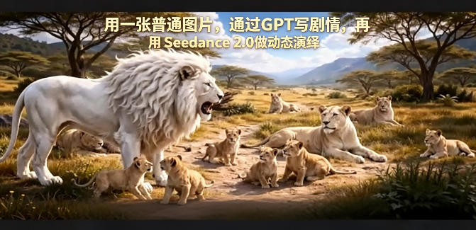 用一张普通图片，通过GPT写剧情，再用Seedance 2.0做动态演绎，居然能生成迪士尼风格搞笑动画-川川创富网