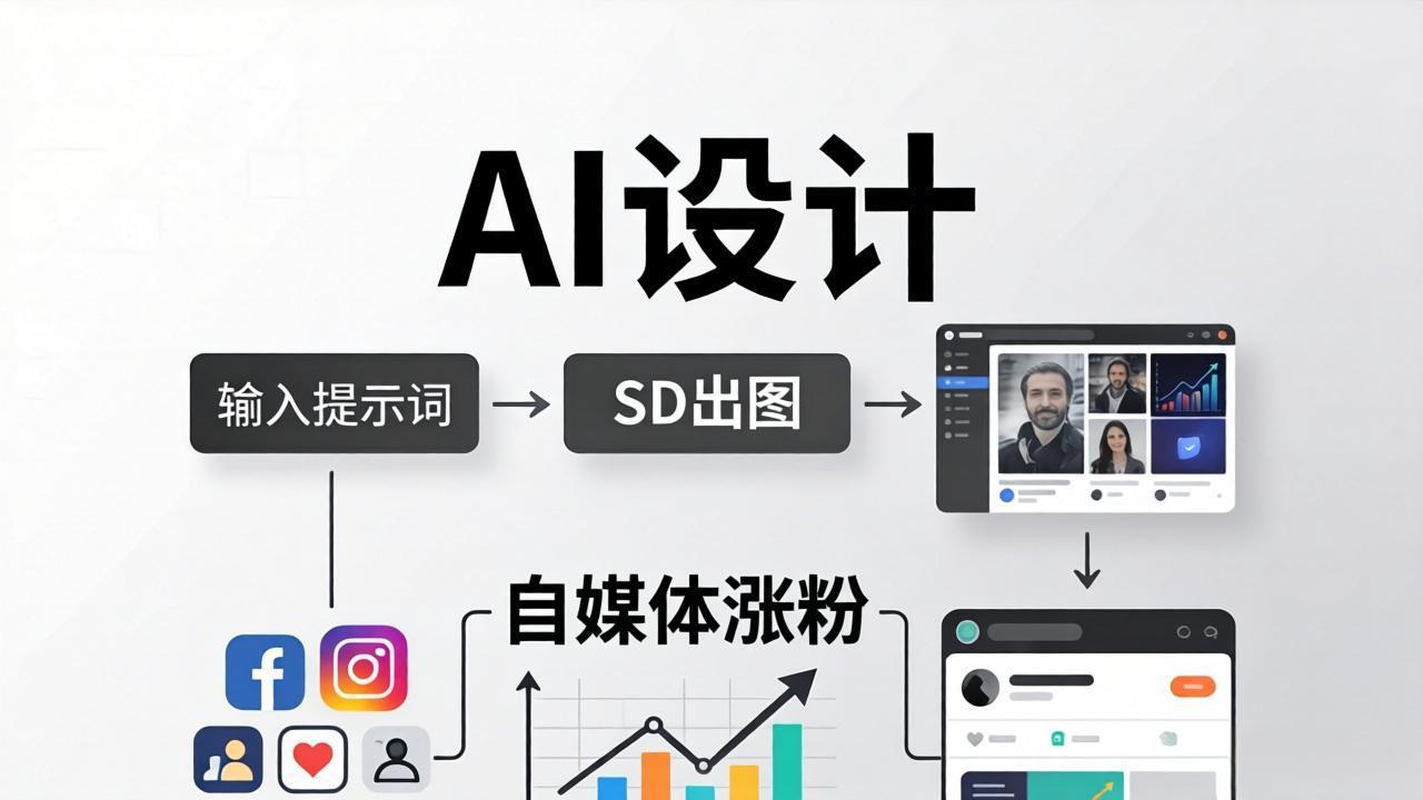 人人都是AI设计师：SD出图+自媒体涨粉一站教学，告别图文素材焦虑，AI设计让你轻松避开内卷-川川创富网