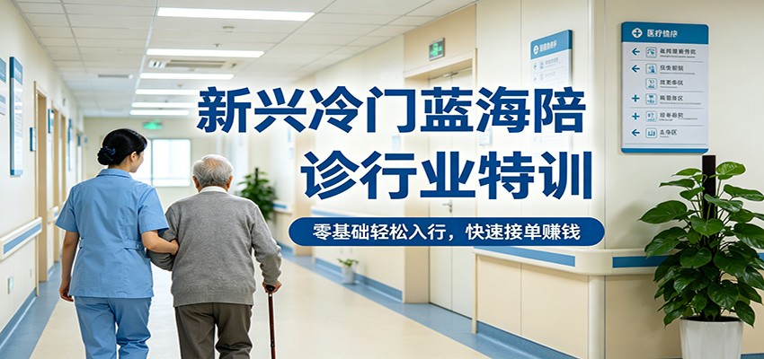新兴冷门蓝海陪诊行业特训，零基础轻松入行，快速接单赚钱-川川创富网