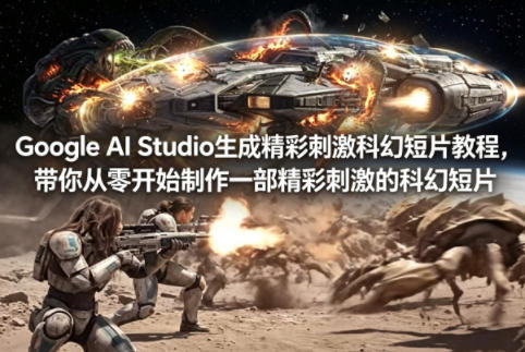 Google AI Studio生成精彩刺激科幻短片教程，带你从零开始制作一部精彩刺激的科幻短片【双语字幕】-川川创富网