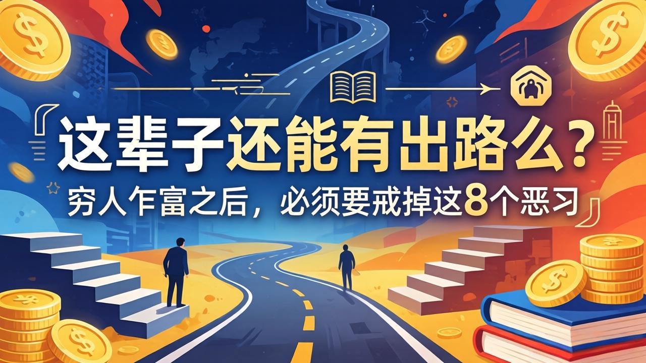 关于人生两篇付费文章【这辈子还能有出路么？】【穷人乍富之后，必须要戒掉这8个恶习】-川川创富网