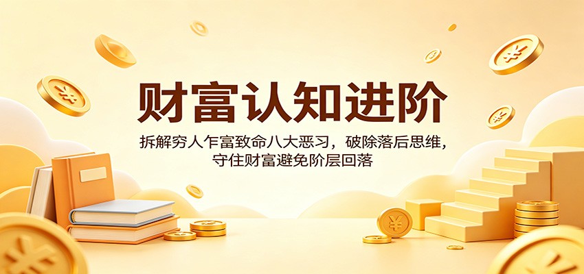财富认知进阶：拆解穷人乍富致命八大恶习，破除落后思维，守住财富避免阶层回落-川川创富网