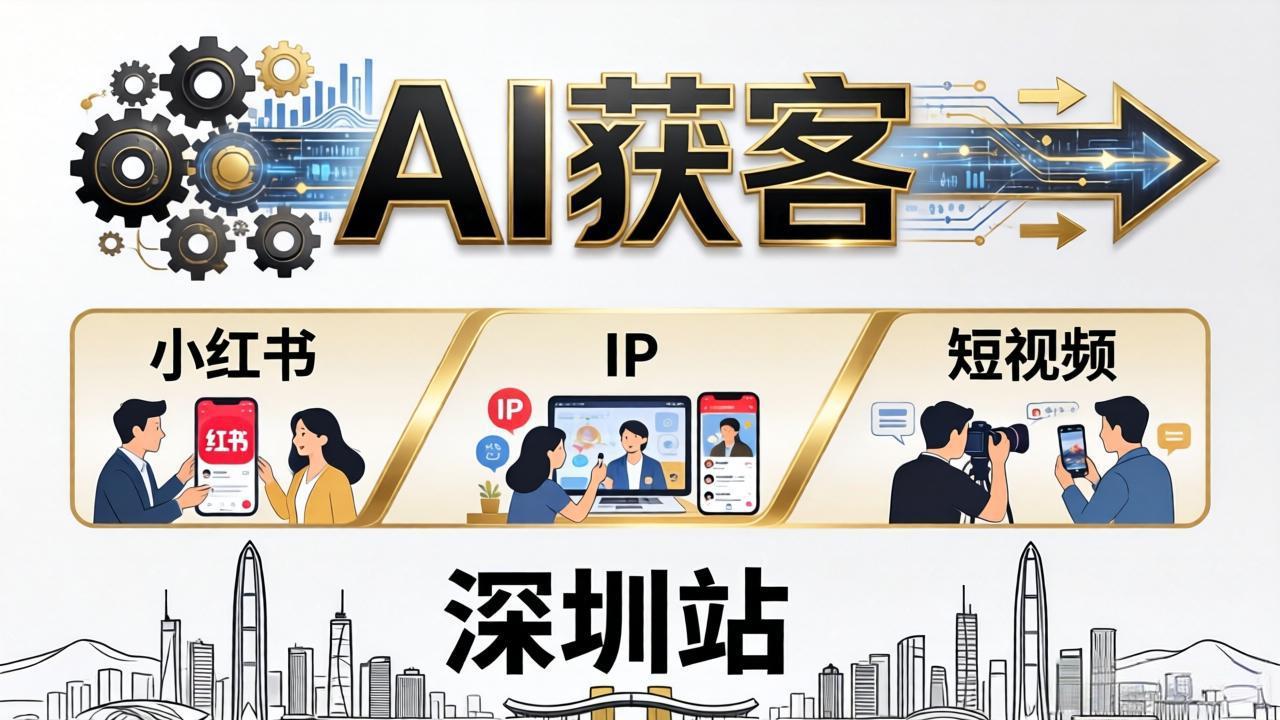 2026AI获客大课深圳站：4月17日-19日3天2夜拆透小红书+IP+短视频，老板操盘手必来-川川创富网