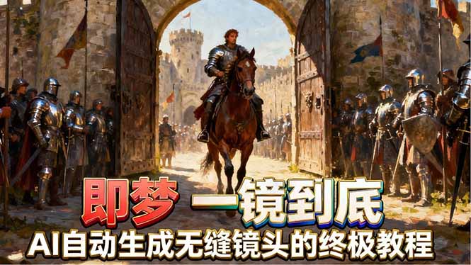 即梦AI一镜到底终极教程，智能补帧+运镜技巧，AI自动生成无缝丝滑长镜头高效出片-川川创富网
