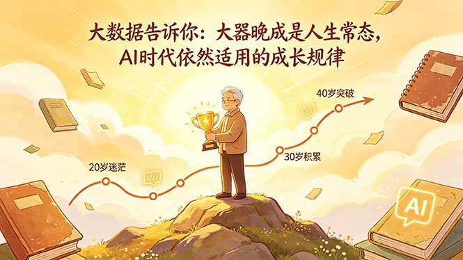 付费文章：大数据告诉你：大器晚成是人生常态，AI 时代依然适用的成长规律-川川创富网