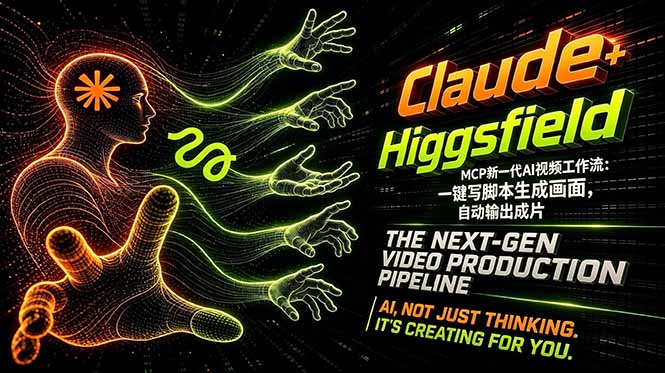 Claude+Higgsfield MCP新一代AI视频工作流：一键写脚本生成画面，自动输出成片-川川创富网