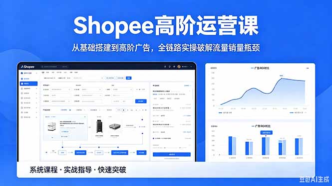 Shopee高阶运营课-2026年5月更新，从基础搭建到高阶广告，全链路实操破解流量销量瓶颈-川川创富网