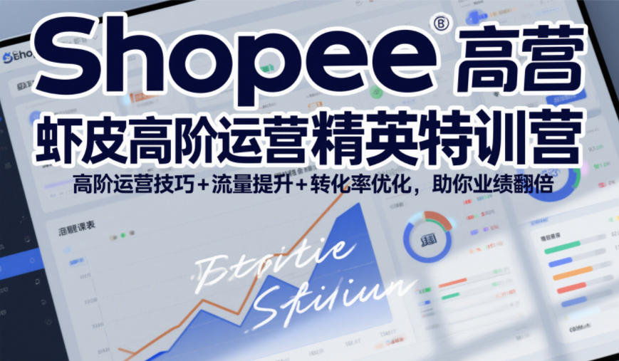 Shopee虾皮高阶运营精英特训营，高阶运营技巧+流量提升+转化率优化，助你业绩翻倍(更新26年5月)-川川创富网