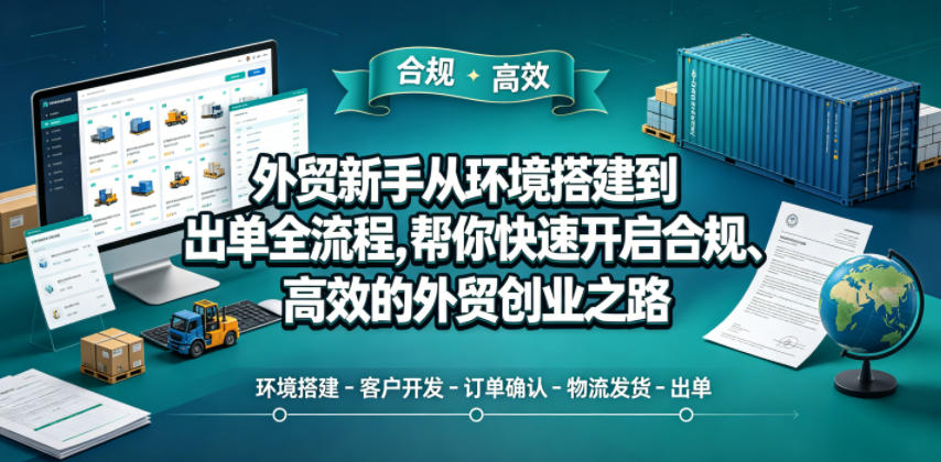 外贸新手从环境搭建到出单全流程，帮你快速开启合规、高效的外贸创业之路-川川创富网
