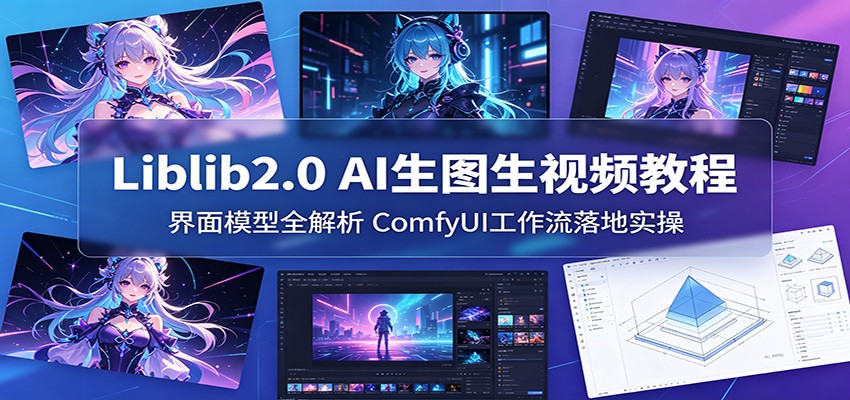 Liblib2.0 AI生图生视频教程：界面模型全解析，ComfyUI工作流落地实操-川川创富网