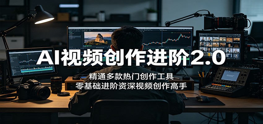 AI视频创作进阶2.0：精通多款热门创作工具，零基础进阶资深视频创作高手-川川创富网