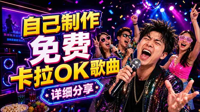 免费卡拉OK歌曲制作全攻略：音轨分离字幕制作，零基础快速做出专业K歌视频-川川创富网