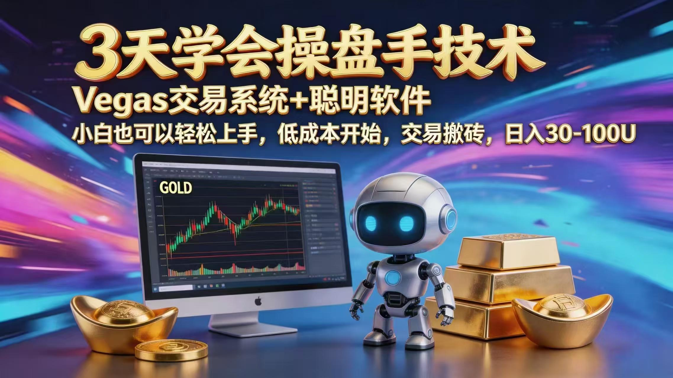 三天学会操盘手技术，vegas技术+聪明软件，小白也可以轻松上手，日入1000+-川川创富网