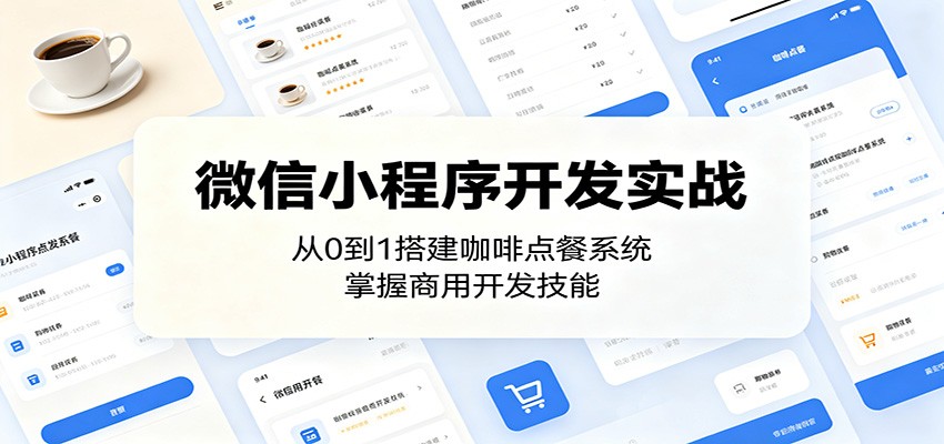 微信小程序开发实战：从0到1搭建咖啡点餐系统，掌握商用开发技能-川川创富网