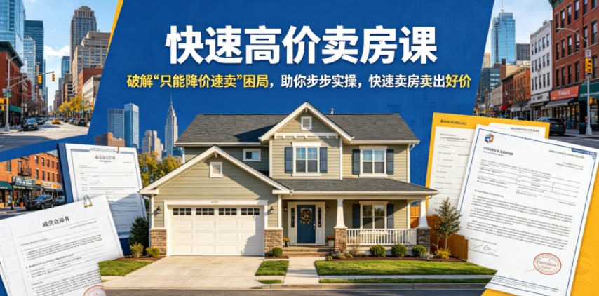 快速高价卖房课，破解“只能降价速卖”困局，助你步步实操，快速卖房卖出好价(更新2026)-川川创富网