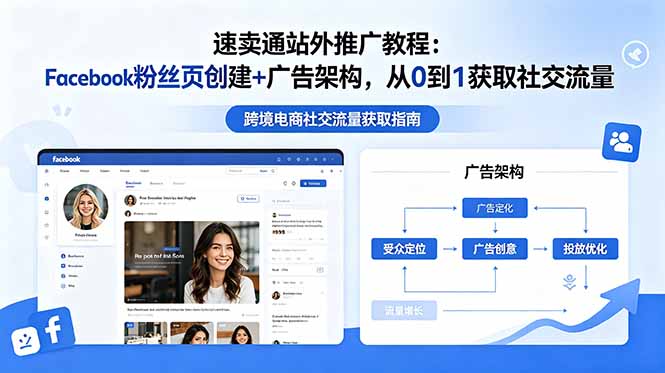 速卖通站外推广教程：Facebook粉丝页创建+广告架构，从0到1获取社交流量-川川创富网