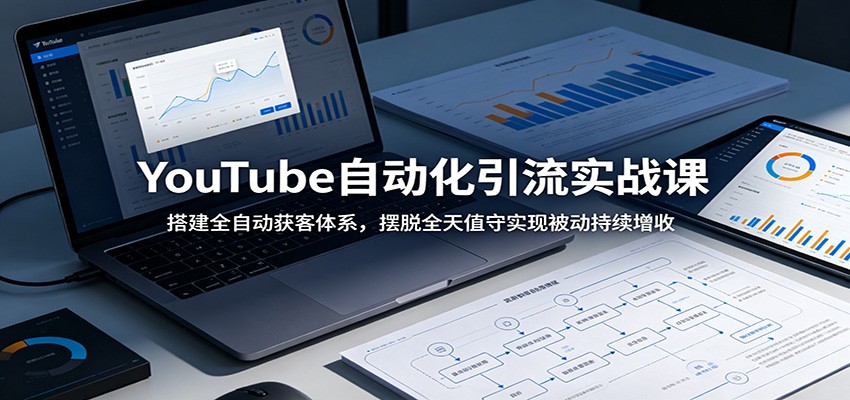 YouTube自动化引流实战课：搭建全自动获客体系，摆脱全天值守实现被动持续增收-川川创富网