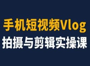 手机短视频Vlog拍摄与剪辑实操课,小白变大师-川川创富网