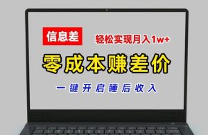 零成本赚差价,各大平台账号批发倒卖,一键开启睡后收入,轻松实现月入1w+【揭秘】-川川创富网