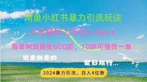 （11650期）2024暑假赚钱项目小红书咸鱼暴力引流，简单无脑操作，每单利润500+，…-川川创富网