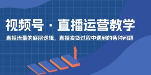 (11687期)视频号 直播运营教学:直播流量的底层逻辑,直播卖货过程中遇到的各种问题-川川创富网