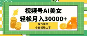 (11812期)视频号AI美女,轻松月入30000+,操作简单小白也能轻松上手-川川创富网
