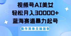 (12125期)视频号AI美女跳舞,轻松月入30000+,蓝海赛道,流量池巨大,起号猛,无…-川川创富网