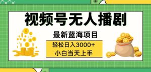 （12128期）视频号无人播剧，轻松日入3000+，最新蓝海项目，拉爆流量收益，多种变…-川川创富网