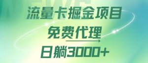(12321期)流量卡掘金代理,日躺赚3000+,变现暴力,多种推广途径-川川创富网