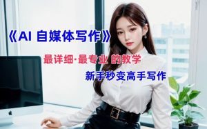 AI自媒体文章创作全网最详细教程,新手秒变写作高手,多方位发展-川川创富网