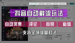抖音自动截流玩法，利用一个软件自动采集、评论、点赞、私信，全域引流-川川创富网