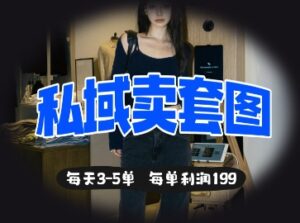 私域卖套图每天3-5单，每单利润99-川川创富网