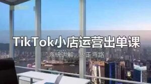 TikTok小店运营出单课，从开店选品、运营出单、发货回款，进行全流程讲解-川川创富网