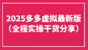 2025多多虚拟最新版(全程实操干货分享)工作室可以批量复制,主打一个稳定-川川创富网