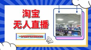 淘宝无人直播带货,单品打爆+搜索流打法,24小时必出单-川川创富网