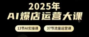 2025年AI爆店运营大课,13节AI实操课+37节流量运营课-川川创富网