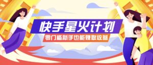 快手星火计划，零门槛、零粉丝也能参与，而且收益可观，一条视频爆赚7000+！-川川创富网