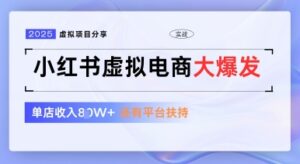 小红书虚拟电商项目，平台大力免费流量扶持，低门槛1拖3玩法-川川创富网