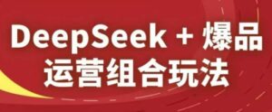 DeepSeek+爆品运营组合玩法，2025淘系精品课-川川创富网