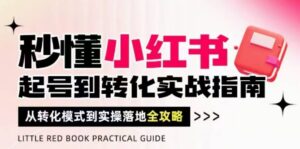 秒懂小红书-起号到转化实战指南,从转化模式到实操落地全攻略,让你破解流量玄学,做得有结果-川川创富网