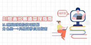 AI绘画多赛道变现指南:MJ基础到进阶技巧拆解,角色统一+风格迁移应用指南-川川创富网