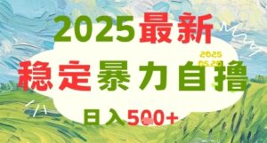 2025最新暴力自撸项目，日入5张+，可矩阵操作【揭秘】-川川创富网