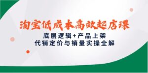 淘宝低成本高效起店课,底层逻辑+产品上架,代销定价与销量实操全解-川川创富网
