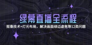 绿幕直播全流程：抠像技术+灯光布局，解决画面绿边虚焦等12类问题-川川创富网