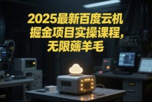 2025最新百度云机掘金项目实操课程单窗口保底5-10元月收益单窗口150+【揭秘】-川川创富网