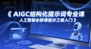 AIGC结构化提示词专业课，人工智能必修课提示工程入门-川川创富网