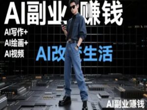 AI改变生活(Ai写作+AI绘画+Ai视频)，AI副业挣钱-川川创富网