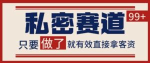 小红书某音私密赛道引流获客 自热矩阵日引200+【揭秘】-川川创富网