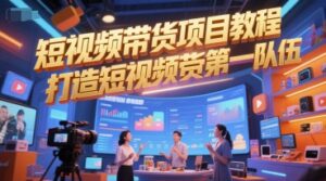 短视频带货项目教程，打造短视频带货第一队伍-川川创富网